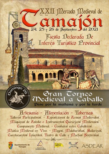 Mercado Medieval Tamajón 2021 cartel 1