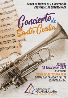 Cartel Concierto Santa Cecilia 2021 Banda Provincial 1