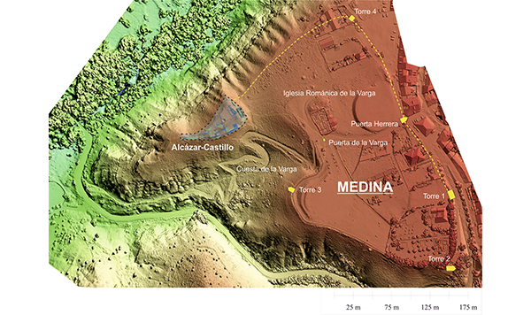 Universidad de Alcalá de Henares Imagen LIDAR del Alcázar y Medina de Uceda