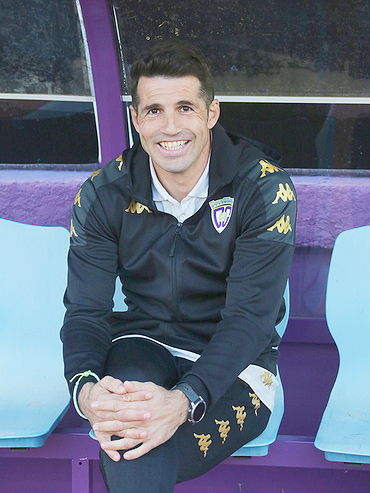 Pere Martí entrenador del Deportivo Guadalajara gran triunfador junto a Néstor Susaeta en la hora del ascenso Foto Luis Polo-Mariano Viejo 1