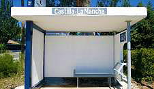 Marquesina parada autobús Rural Foto Junta CLM