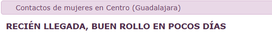 anuncio prostitución