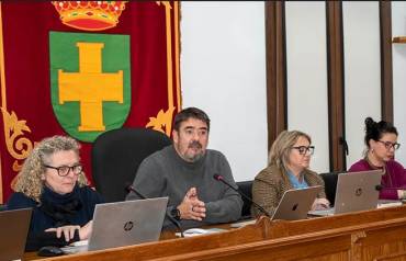 Un momento del pleno celebrado esta mañana en Marchamalo. Marchamalo-pleno
