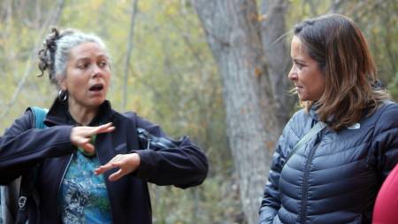 Olga Villanueva junto a Gemma de Sentir el Alto Tajo