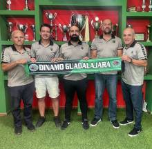 Santiago Encinar y su equipo tecnico dispuestos a sorprender en categoria Nacional Foto Dinamo Guadalajara