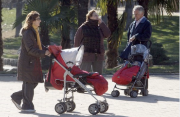 niños carrito bebé gentes