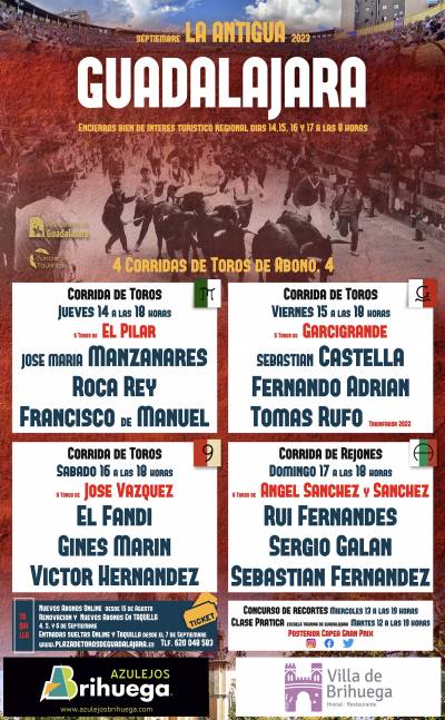 cartel feria taurina guadalajara