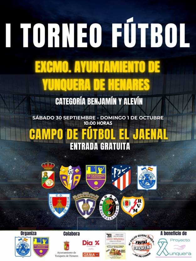 Cartel anunciador del I Trofeo Ayuntamiento de Yunquera 1