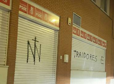 Pintada PSOE Guadalajara tercera 1