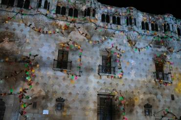 El infantado se convirtió en una gran pantalla en la Navidad de 2023 y volverá a serlo en 2025