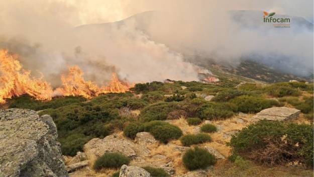 Infocam Incendio Pico del Lobo 3