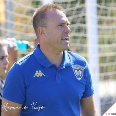 Alberto Mendoza entrenador del C.D. Guadalajara femenino que no pudo puntuar en Las Rozas. Foto Mariano Viejo -C. D. Guadalajara 1