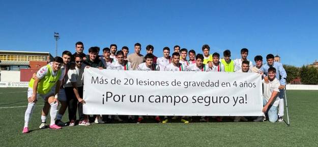 El Cabanillas pide un terreno de juego más seguro tras las muchas lesiones producidas en el mismo 1