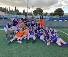 Las deportivistas consiguieron su primer tirunfo de la temporada en Son Sardina. Foto C.D. Guadalajara 1