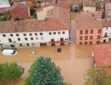 Villel de Mesa inundaciones Pelaza pueblo río Mesa. jpg