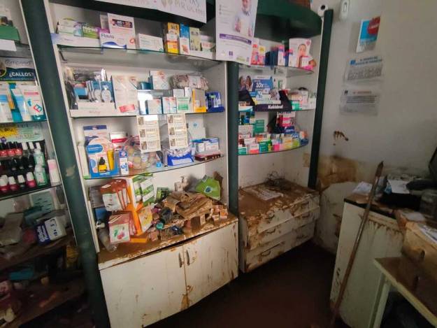 Villel de Mesa inundación 1-NOV 19 farmacia
