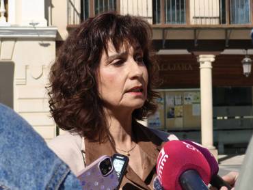 20250520 Pilar Sánchez durante su atención a medios esta mañana