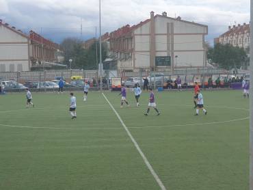 Lance del derbi disputado entre Academia y Guadalajara B