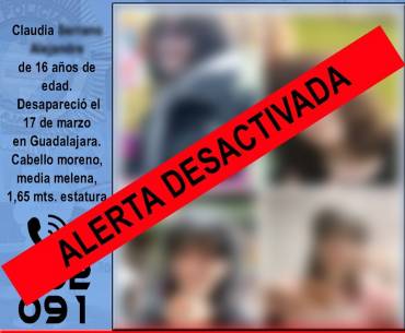 Desaparecidos Claudia desactivada alerta Policía Local GU 1