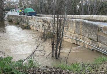 Inundaciones Mondéjar puente de Ambite