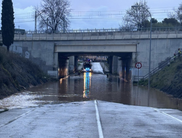 tunel cabanillas anegado con agua