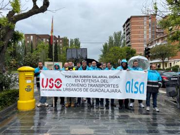 manifestación conductores autobuses 20250515