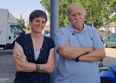 Susana Martínez Concejala de AIKE y Javier López- Roberts presidente de la formación