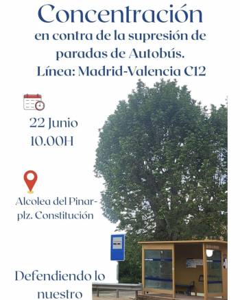 concentración alcolea supresión paradas