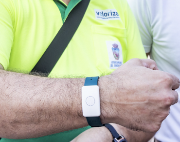pulsera inteligente operarios limpieza guadalajara ayto