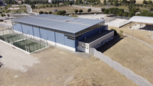 Polideportivo de Alovera. Foto: Ayuntamiento. ampliación polideportivo