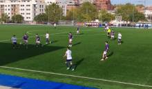 Los canteranos morados no pudieron puntuar. Foto: Javier Escamilla. Promesas 1