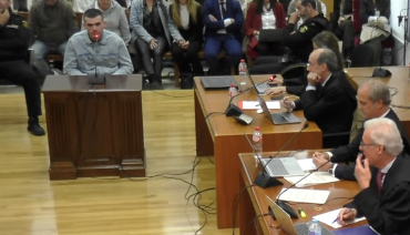 Fernando en el momento de la declaración ante el tribunal juicio chiloeches declaracion fernando
