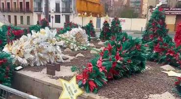 Bosque de Navidad vandalizado Foto FCBK Amigos Ciudad Guadalajara