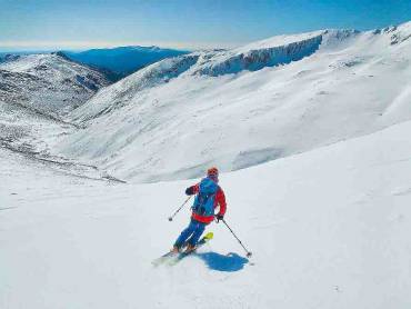 Nieve en el Pico del Lobo