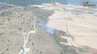 Imagen del incendio facilitada por Infocam incendio sienes