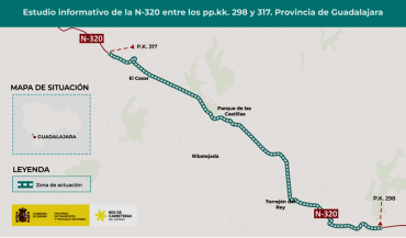La mejora afecta a un tramo de 19 kilómetros n-320 cabanillas el casar