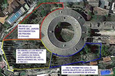 Real Fábrica de Paños Brihuega Hotel Balneario jardines usurpados