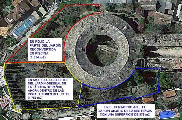 Real Fábrica de Paños Brihuega Hotel Balneario jardines usurpados