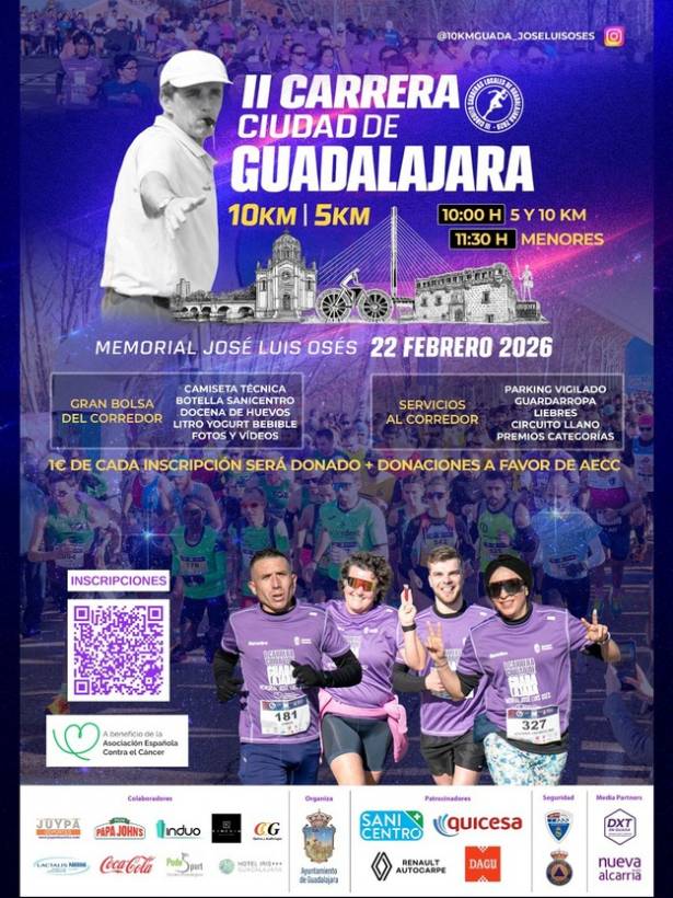 Cartel II Carrrera Ciudad de Guadalajara memorial José Luis Osés 2