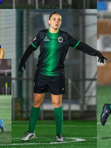 La dinamista Claudia Rodríguez  jugadora destacada en el empate ante C.D. Samper Foto Dinamo Guadalajara