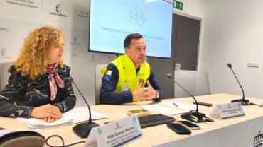 Pilar Cuevas, delegada provincial de Sanidad. Foto: Sescam 20260326 RP Transporte Sanitario Gu 1