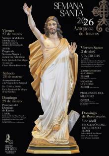 Cartel de la Semana Santa azudense. Foto: Domin García (Hdad. Virgen) Cartel 1