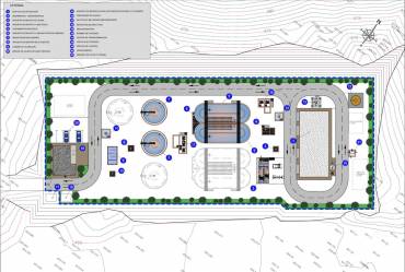 Así esel plano de la depuradora de Chiloeches. Foto: Fernandez-Pacheco Ingenieros Proyecto depuradora Chiloeches Foto Fernandez-Pacheco Ingenieros