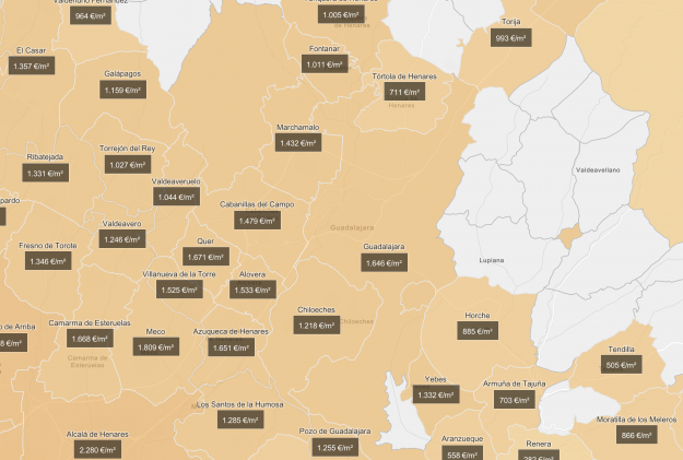 mapa precios vivienda notarios