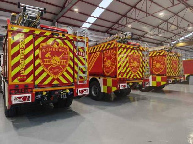 Bomberos Nuevos vehículos bomberos adquiridos para el parque de Sacedón