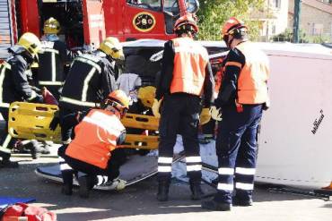 Simulacro en la localidad setera. Foto: CLM Emergencias1 1