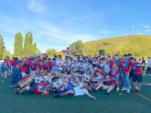 Celebración de la familia seguntina tras obtener el ascenso a Regional Preferente. Foto: Ayuntamiento de Sigüenza Celebración de la familia seguntina tras obtener el ascenso a Regional Preferente Foto Ayuntamiento de Sigüenza