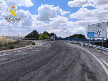 La incidente se produjo en la zona de Muduex autovia A2 muduex