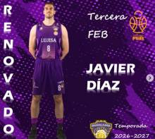 Diaz, un fijo en el equipo morado. Foto: GUBasket/@DXTenGuada. Javi Diaz 2
