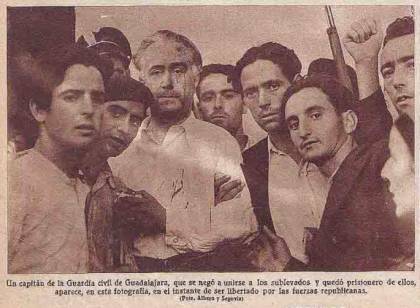 Guerra Civil en Guadalajara Colección Albero y Segovia - AHORA - Biblioteca Nacional - CRÓNICA  Capitán Guardia Civil no sublevado 